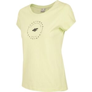 4F WOMEN'S T-SHIRT Dámské tričko, žlutá, veľkosť XS