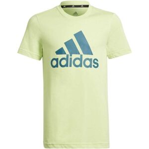 adidas BIG LOGO TEE Chlapecké tričko, světle zelená, velikost