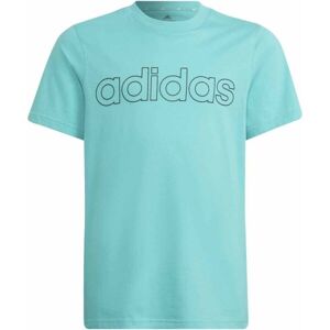 adidas LIN T Chlapecké tričko, zelená, velikost 128