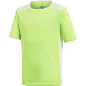 adidas ENTRADA 18 JERSEY Chlapecký fotbalový dres, světle zelená, veľkosť 176