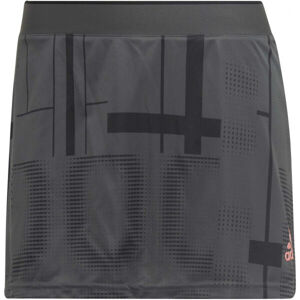 adidas CLUB GRAPHSKIRT Dámská tenisová sukně, šedá, velikost M