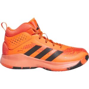 adidas CROSS EM UP 5 K WIDE Chlapecká basketbalová obuv, červená, velikost 36 2/3