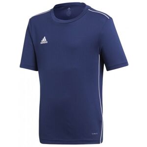 adidas CORE18 JSY Y Juniorský fotbalový dres, tmavě modrá, velikost 128