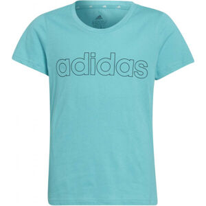 adidas LIN T Dívčí tričko, zelená, velikost 140