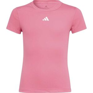 adidas G TF TEE Dívčí sportovní triko, růžová, velikost 164