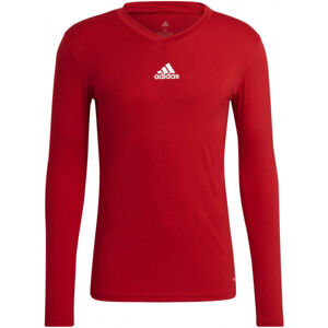 adidas TEAM BASE TEE Pánské fotbalové triko, červená, velikost L