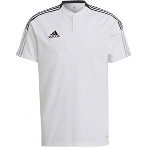 adidas TIRO21 POLO Pánské fotbalové triko, bílá, velikost L