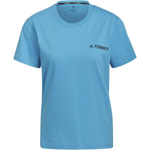 adidas TX MOUN FU TE Dámské outdoorové tričko, modrá, velikost M