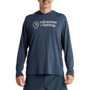 ADVENTER & FISHING Pánské funkční hooded UV tričko Pánské funkční hooded UV tričko, tmavě modrá, velikost M