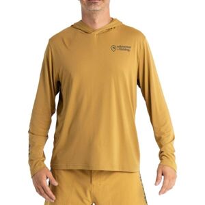 ADVENTER & FISHING Pánské funkční hooded UV tričko Pánské funkční hooded UV tričko, hnědá, velikost M