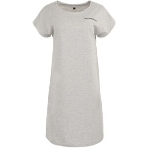ALPINE PRO EDGERLA Dámské šaty, šedá, velikost M