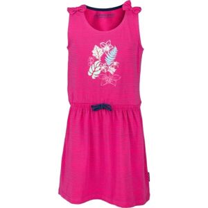 ALPINE PRO FRIEDO Dívčí šaty, růžová, velikost 140-146