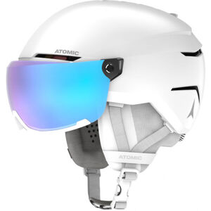 Atomic SAVOR VISOR STEREO Unisex lyžařská helma, bílá, veľkosť (55 - 59)