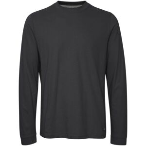 BLEND REGULAR FIT Pánské tričko s dlouhým rukávem, tmavě šedá, velikost