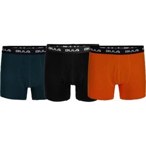 Bula BOXERS 3ks Pánské bavlněné boxerky, černá, velikost