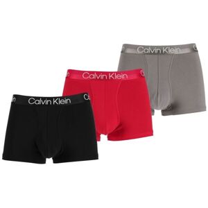 Calvin Klein TRUNK 3PK Pánské boxerky, červená, velikost