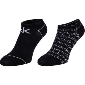 Calvin Klein WOMEN LINER 2P REPEAT LOGO CALLIE Dámské ponožky, tmavě šedá, velikost UNI