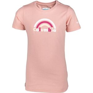 Columbia MISSION LAKE SHORT CRAPHIC SHIRT Dívčí tričko, růžová, velikost L
