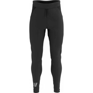 Compressport HYBRID SEAMLESS HURRICANE PANTS Pánské větruodolné běžecké kalhoty, černá, velikost L