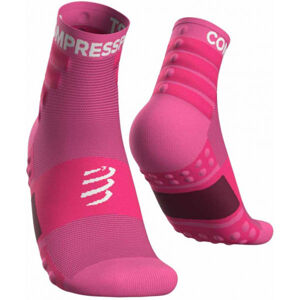Compressport TRAINING SOCKS 2-PACK Sportovní ponožky, růžová, velikost T3