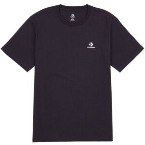 Converse CLASSIC LEFT CHEST SS TEE Unisexové tričko, černá, veľkosť XXL