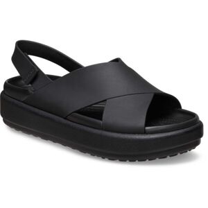Crocs BROOKLYN LUXE CROSS STRAP W Dámské sandály, černá, velikost 36/37
