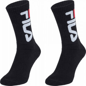 Fila UNISEX TENNIS 2P Unisex ponožky, černá, velikost 39-42
