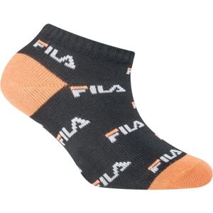 Fila JUNIOR BOY 3P MIX Chlapecké nízké ponožky, černá, velikost 31-34