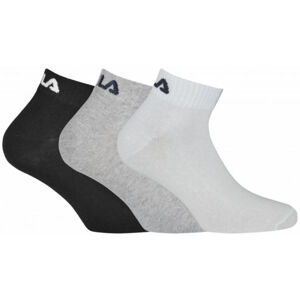 Fila QUARTER PLAIN SOCKS 3P Ponožky, černá, velikost 43-46