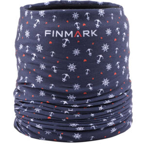 Finmark FSW-129 Dětský multifunkční šátek, černá, velikost UNI