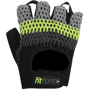 Fitforce KRYPTO Fitness rukavice, černá, velikost XS