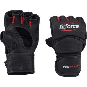 Fitforce PRO POWER MMA bezprsté rukavice, černá, velikost L