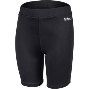 Fitforce SALLA Dívčí fitness šortky, černá, velikost 140-146