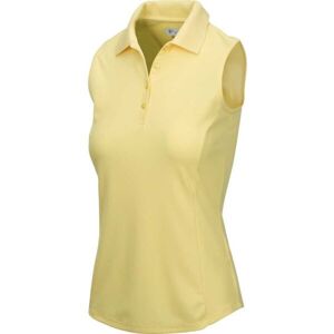 GREGNORMAN PROTEK SLEEVELESS POLO W Dámské golfové polo triko, žlutá, velikost XL
