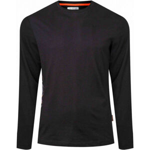 Kappa LOGO MILEV Pánské triko s dlouhým rukávem, černá, velikost S