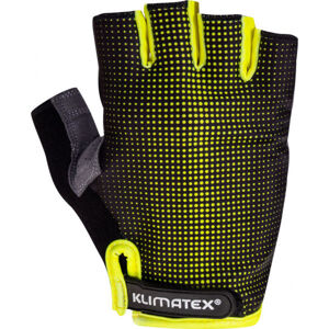 Klimatex RIELI Pánské cyklistické rukavice, žlutá, velikost M