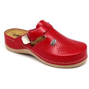 LEONS LUNA Dámské pantofle, červená, velikost 42