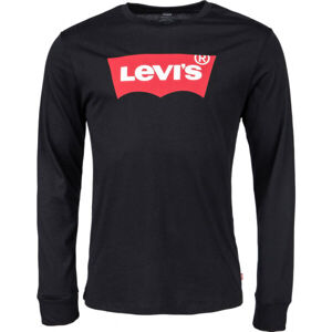 Levi's LS STD GRAPHIC TEE Pánské triko s dlouhým rukávem, černá, velikost S