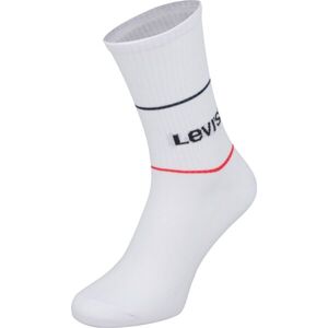Levi's SHORT CUT LOGO SPORT 2P MIX Ponožky, bílá, velikost 35-38
