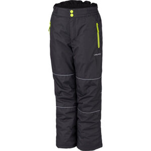 Lewro SEVIL Dětské rostoucí lyžařské kalhoty, černá, veľkosť 116-122