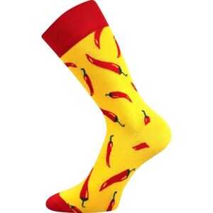 Lonka PAPRIČKY Unisexové ponožky, žlutá, velikost 35-38