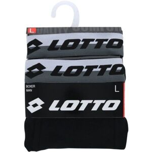 Lotto TRAIANUS 2PACK Pánské boxerky, černá, velikost L