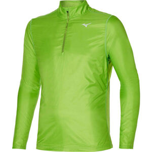 Mizuno HYBRID LS HZ Pánské funkční triko s dlouhým rukávem, světle zelená, velikost XL