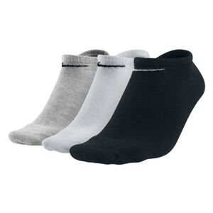 Nike 3PPK VALUE NO SHOW Ponožky, šedá, velikost L