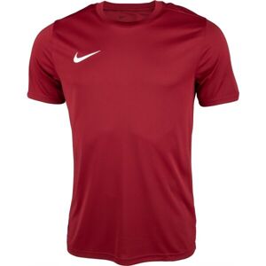 Nike DRI-FIT PARK 7 Pánské sportovní tričko, vínová, veľkosť L