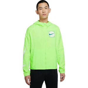 Nike ESSNTL JKT WR GX M Pánská běžecká bunda, reflexní neon, velikost M