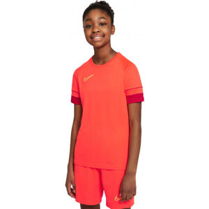 Nike DRI-FIT ACADEMY Dětské fotbalové tričko, červená, velikost S