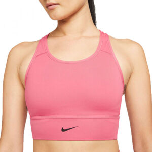 Nike SWOOSH LONG LINE BRA W Dámská sportovní podprsenka, růžová, velikost S