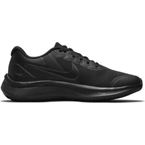 Nike STAR RUNNER 3 GS Dětská sportovní obuv, černá, velikost 36.5