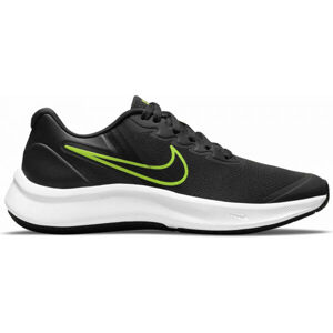 Nike STAR RUNNER 3 Dětská volnočasová obuv, černá, velikost 27.5